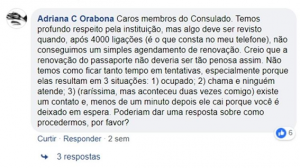 relato sobre o sistema de agendamento de SP