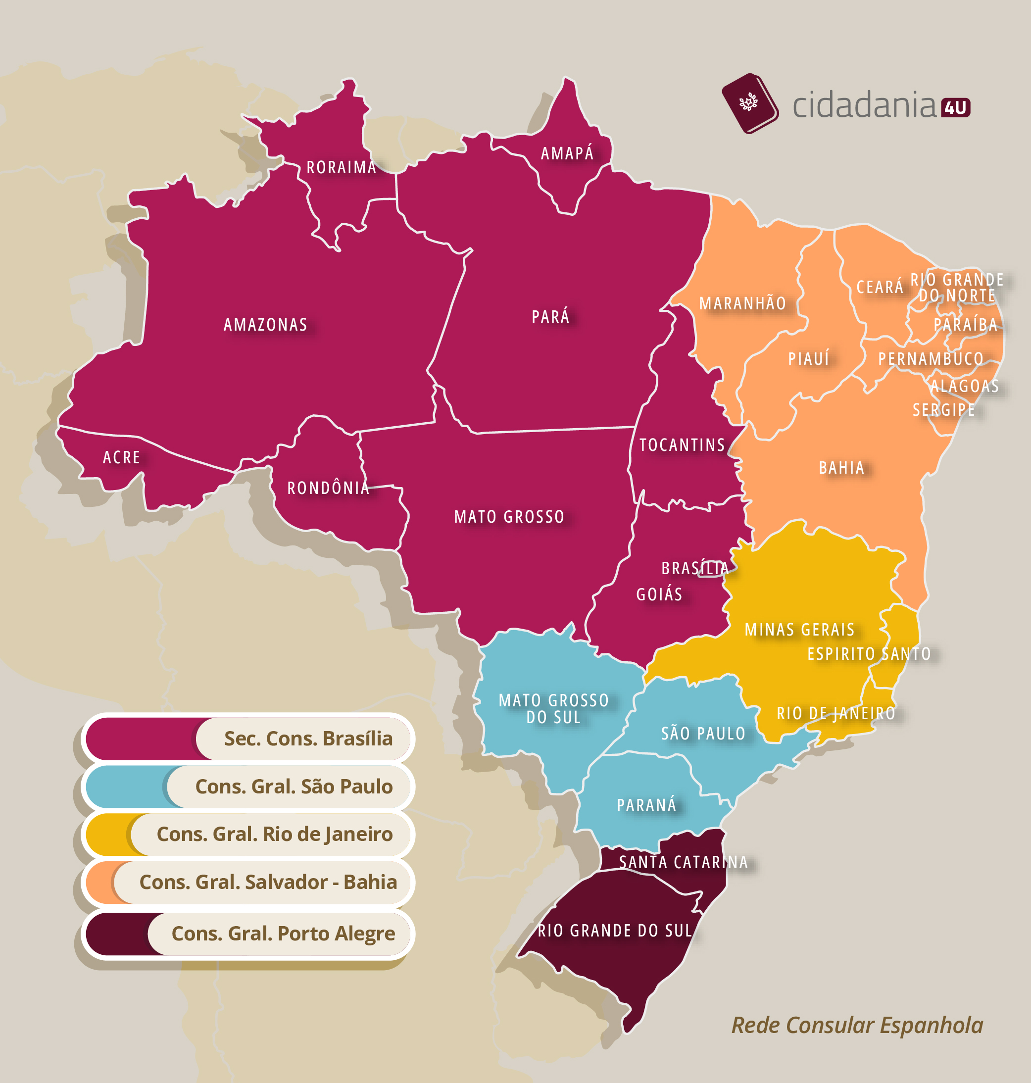 Cidadania espanhola: Rede Consular