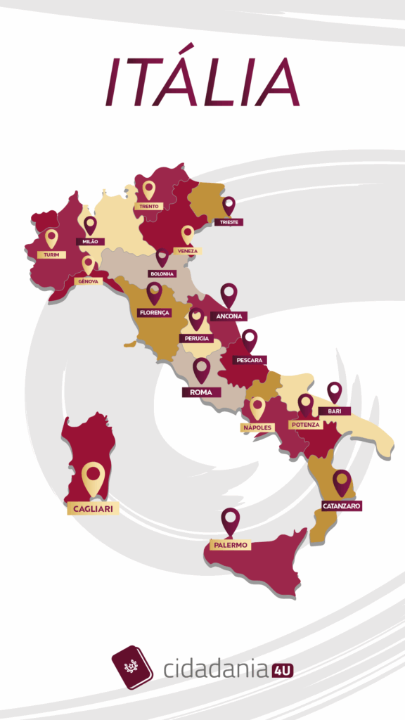 Mapa da Itália
